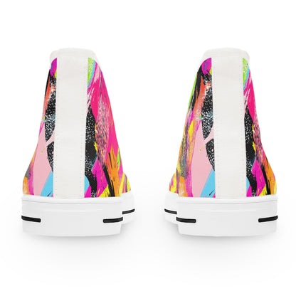 Shoes Abstract Pink Women's High Top Sneakers