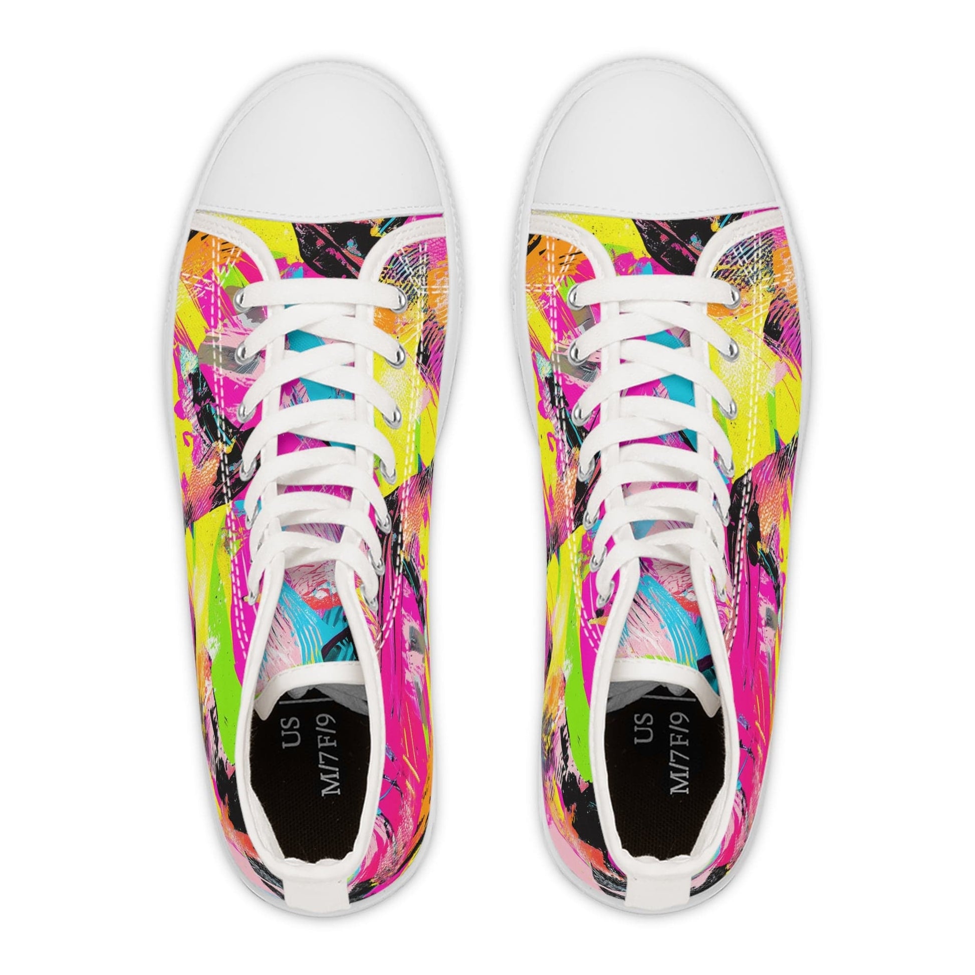 Shoes Abstract Pink Women's High Top Sneakers