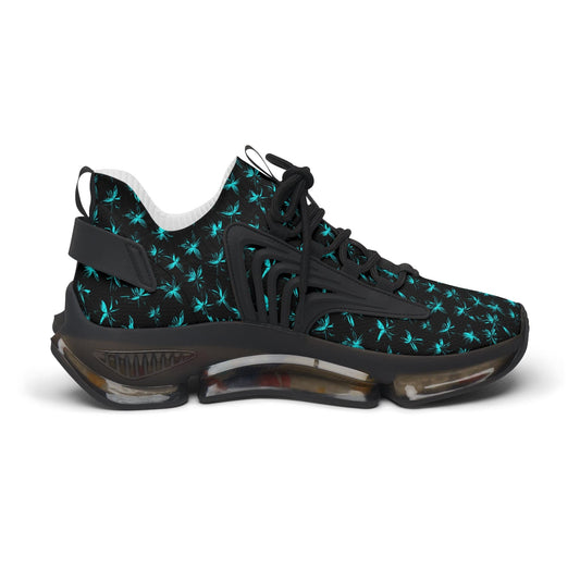 Shoes Black sole / US 5.5 Fluorescent Blue Women's Mesh Sneakers
