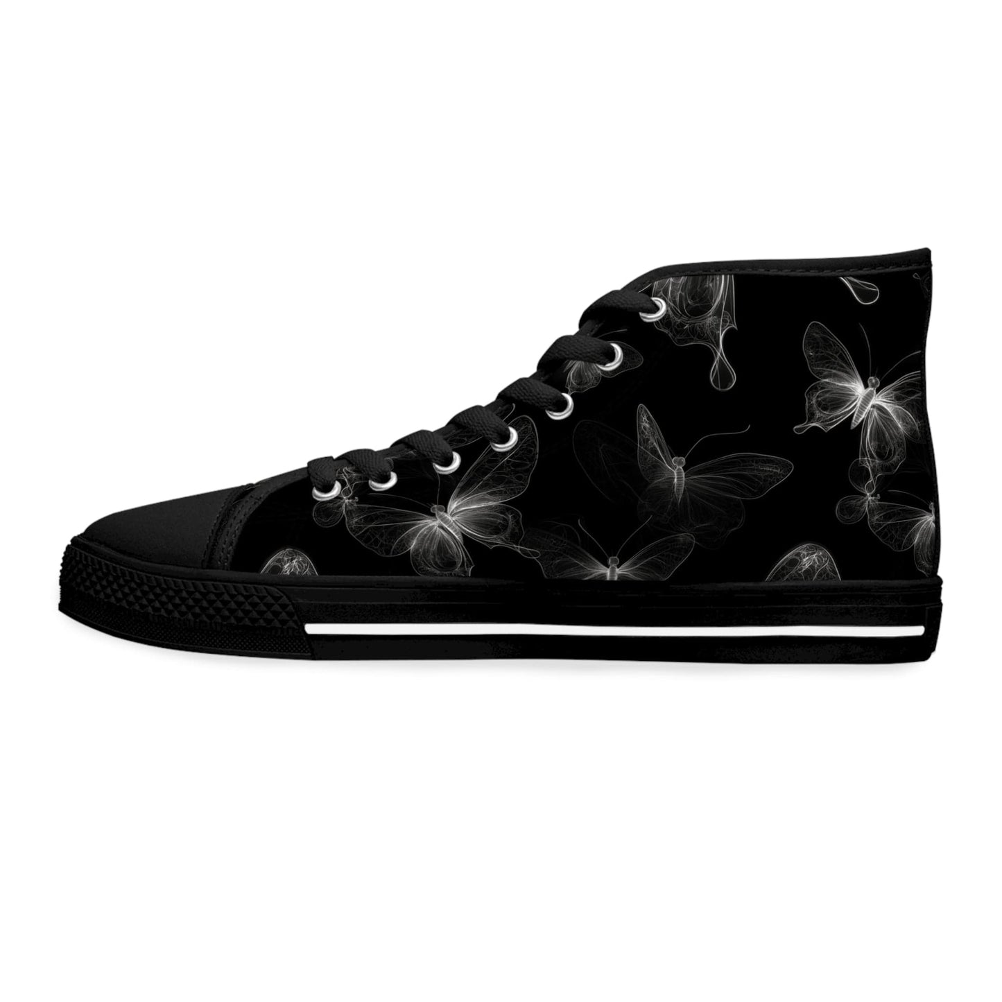 Shoes Butterflies In The Dark Women's High Top Sneakers