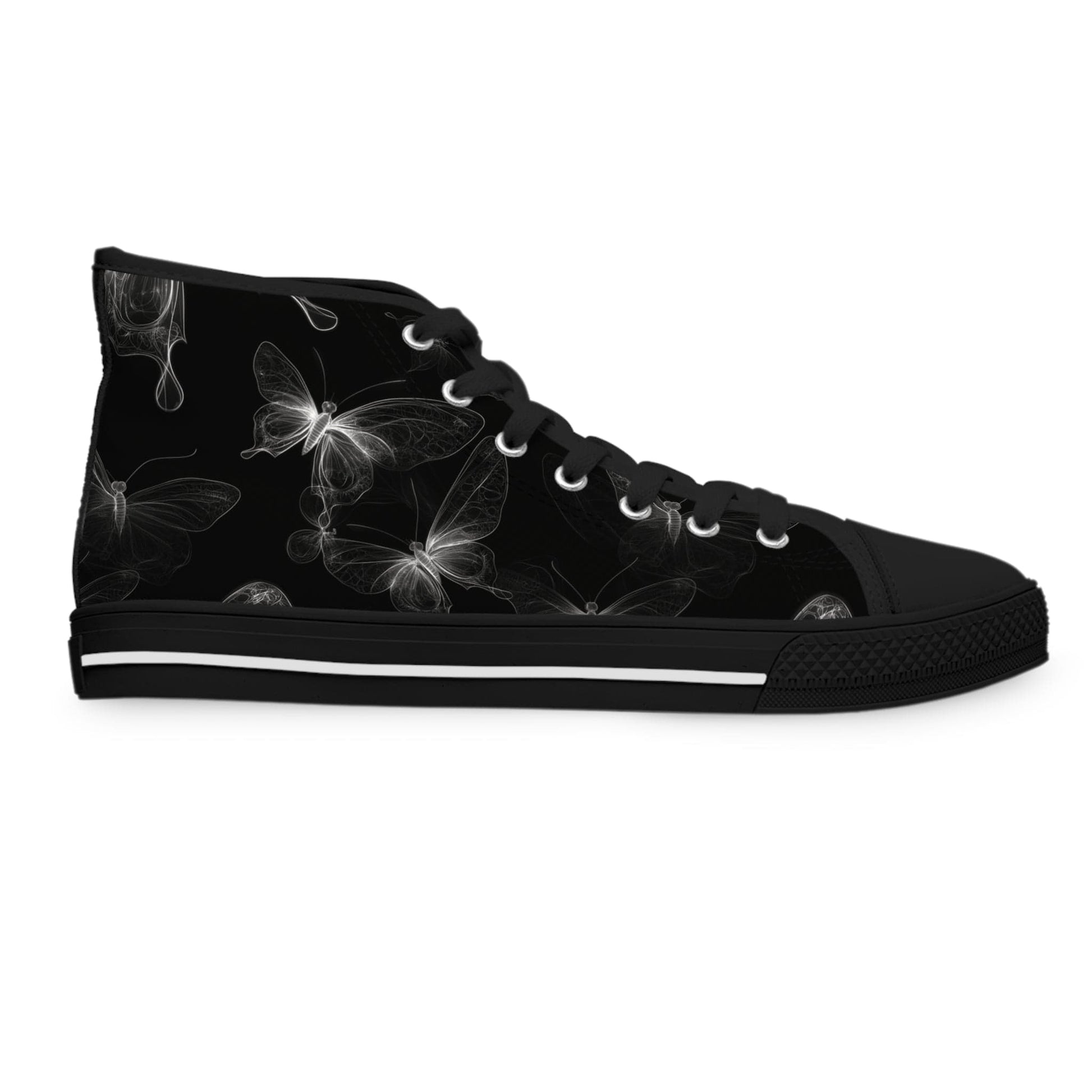Shoes Butterflies In The Dark Women's High Top Sneakers
