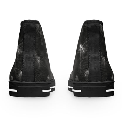 Shoes Butterflies In The Dark Women's High Top Sneakers