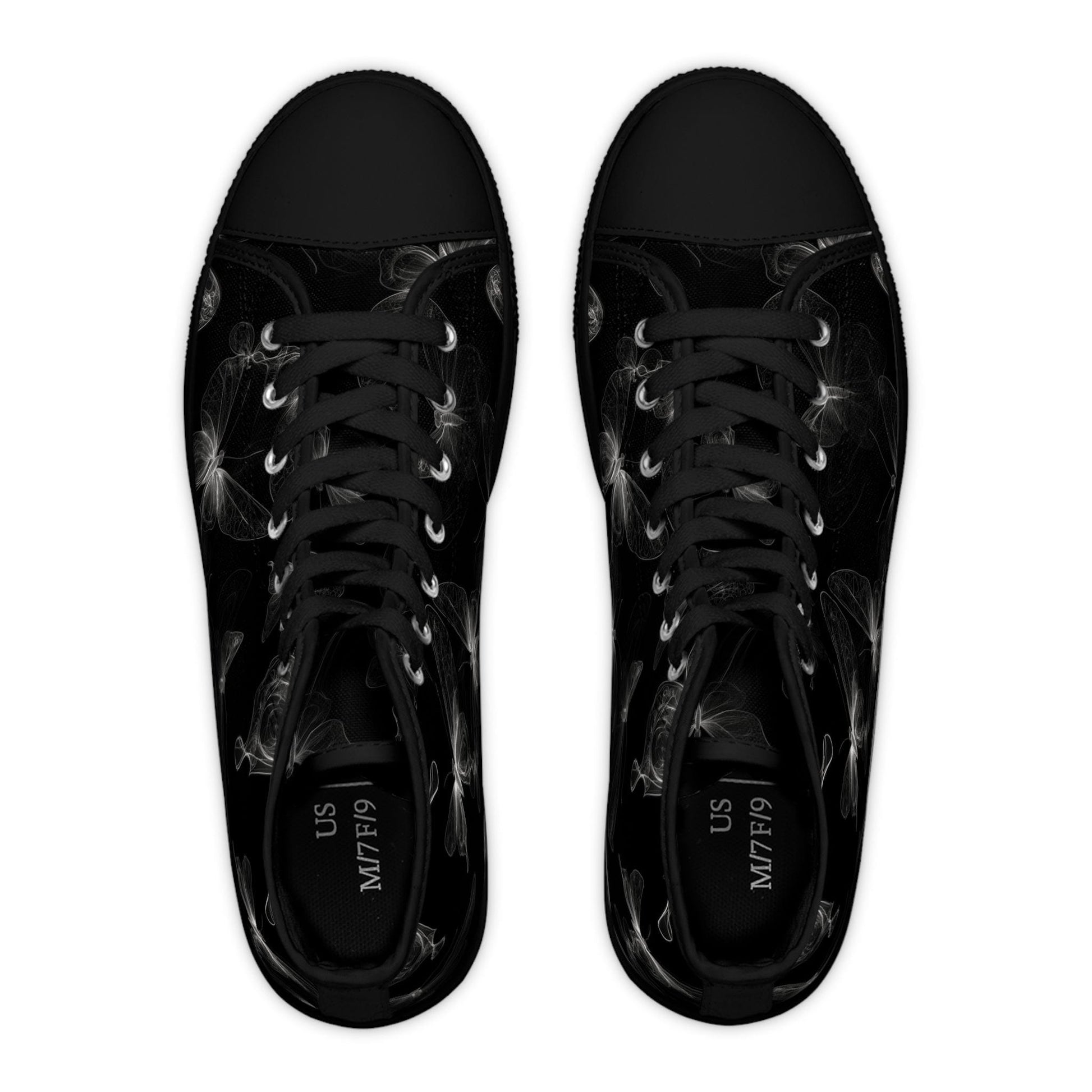 Shoes Butterflies In The Dark Women's High Top Sneakers