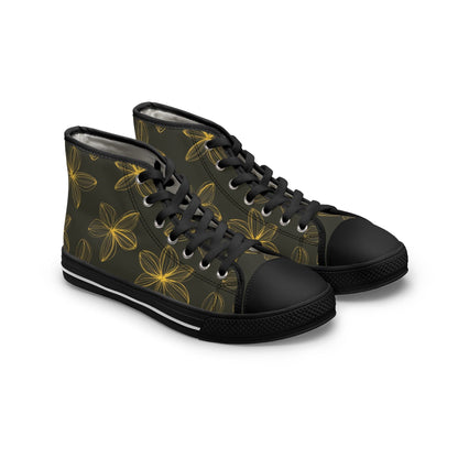 Shoes Floral Aesthetic Women's High Top Sneakers
