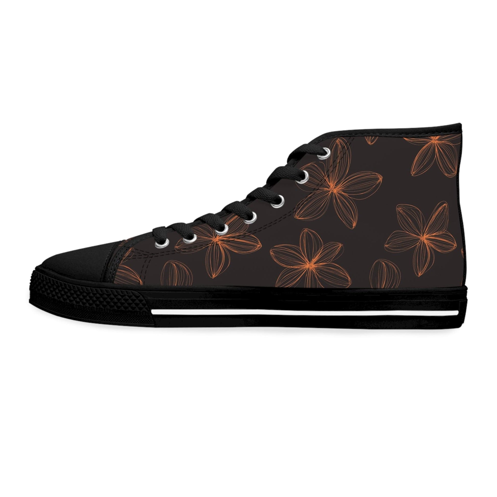 Shoes Floral Minimalism Women's High Top Sneakers