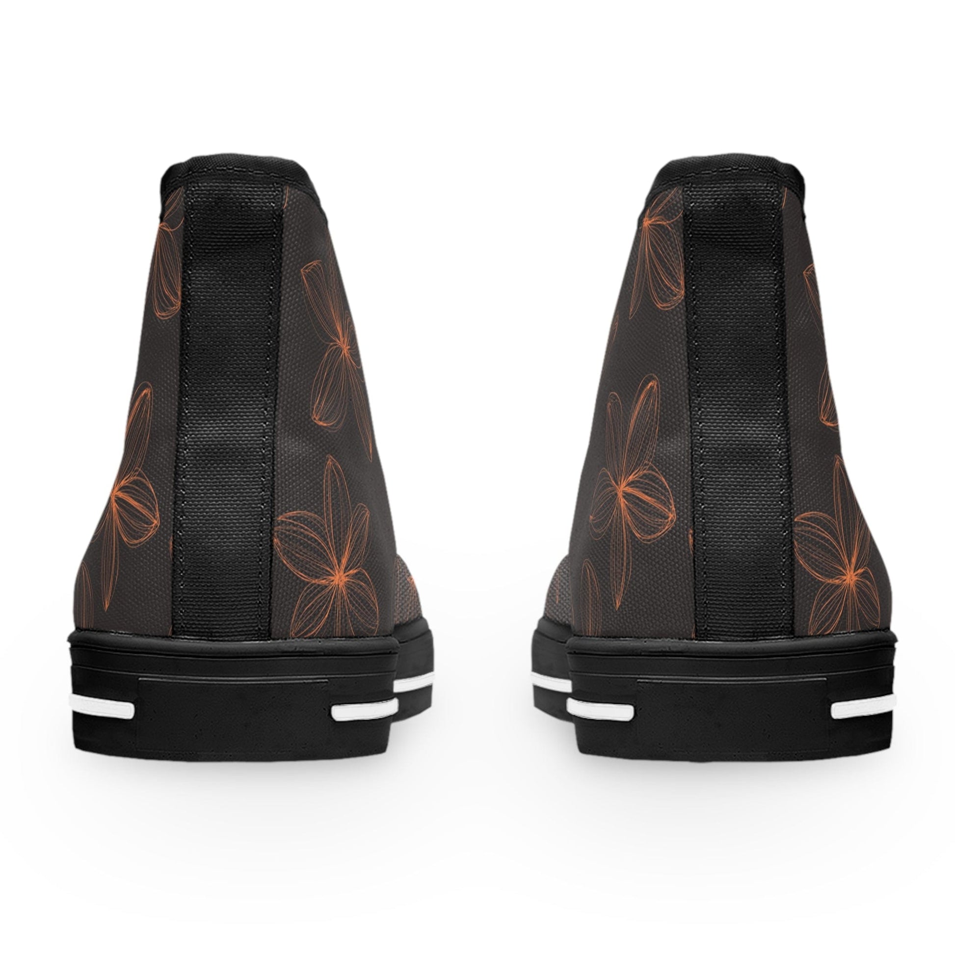 Shoes Floral Minimalism Women's High Top Sneakers