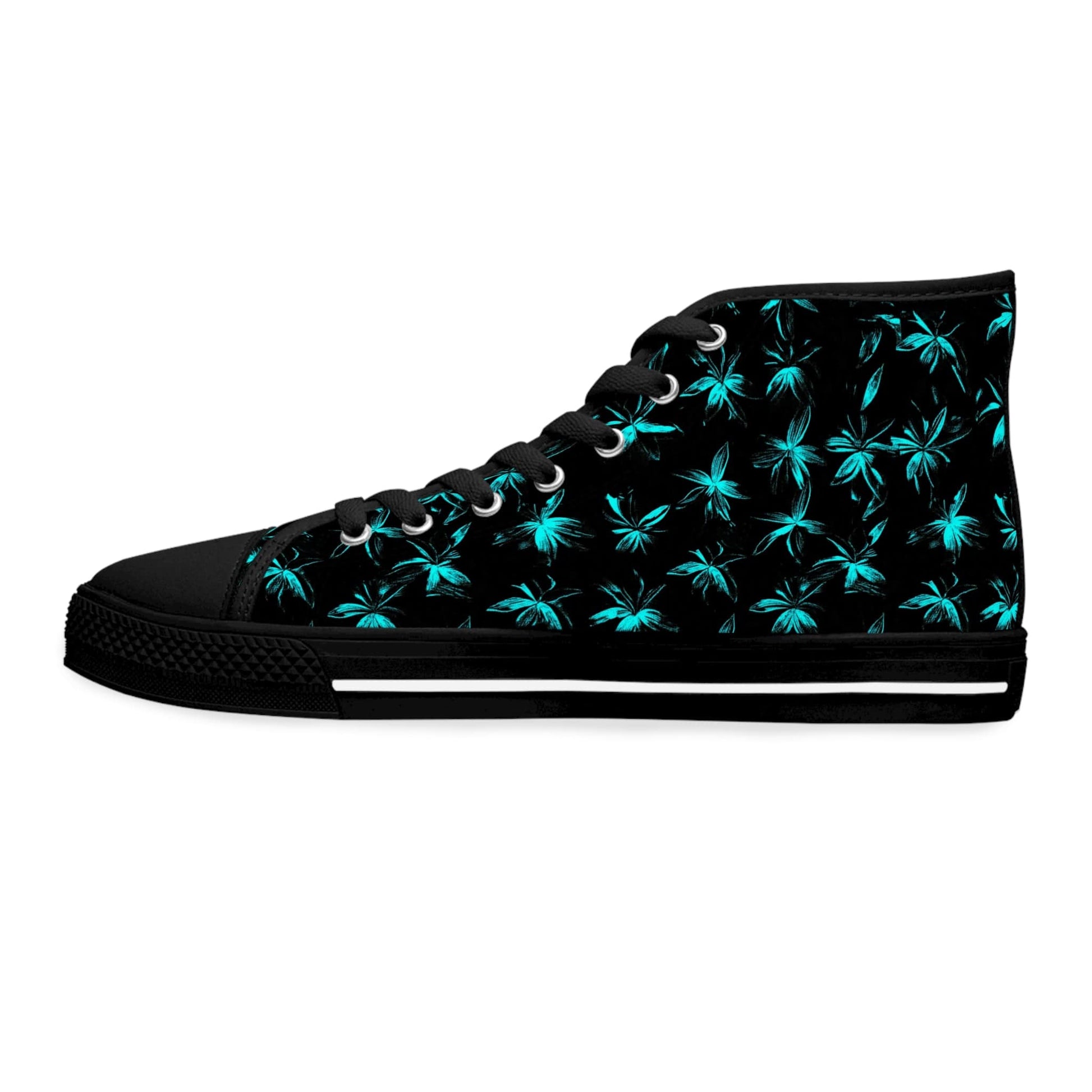 Shoes Fluorescent Blue Women's High Top Sneakers