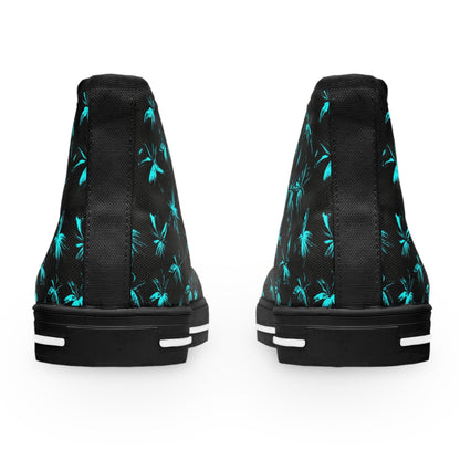 Shoes Fluorescent Blue Women's High Top Sneakers