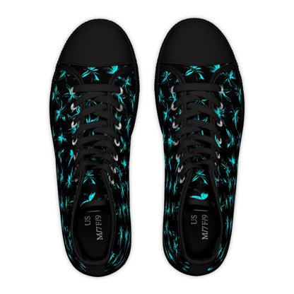 Shoes Fluorescent Blue Women's High Top Sneakers