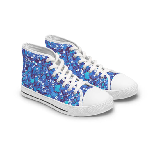 Shoes Fruity Blue Women's High Top Sneakers