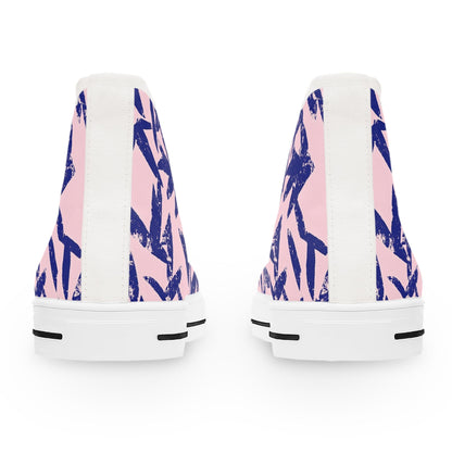 Shoes La Dolce Pink Women's High Top Sneakers