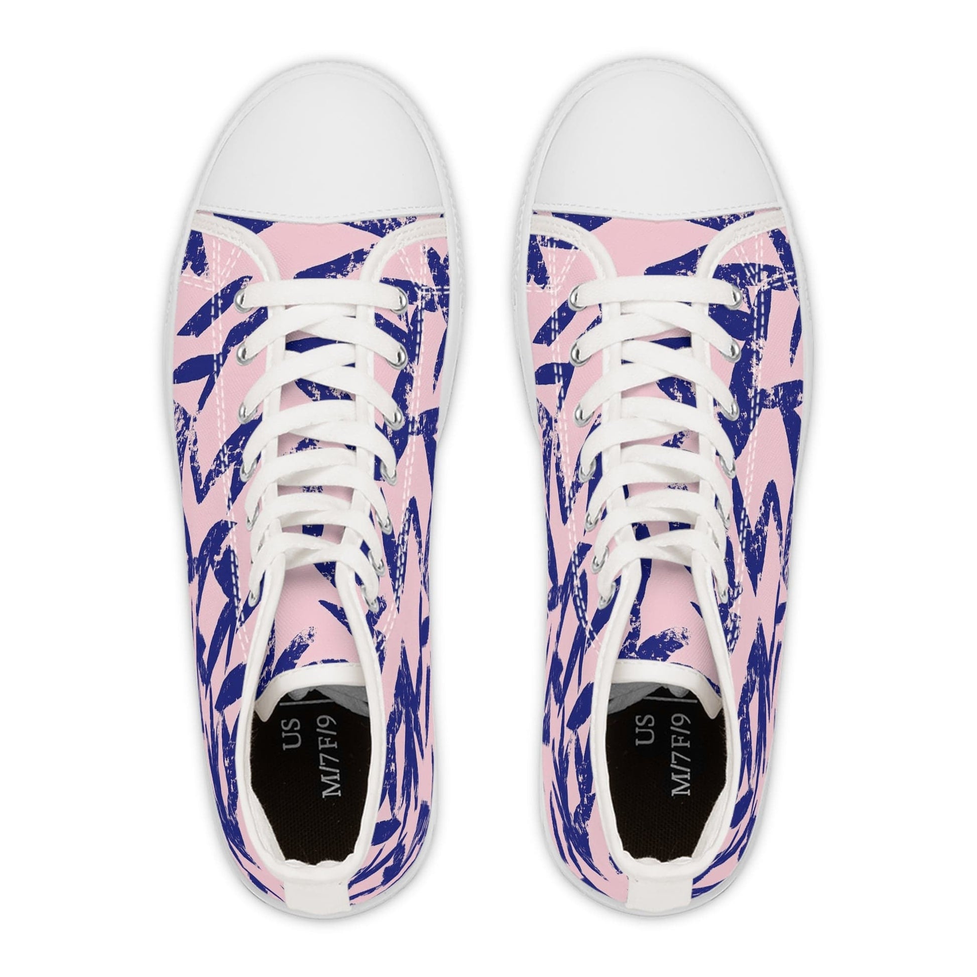 Shoes La Dolce Pink Women's High Top Sneakers