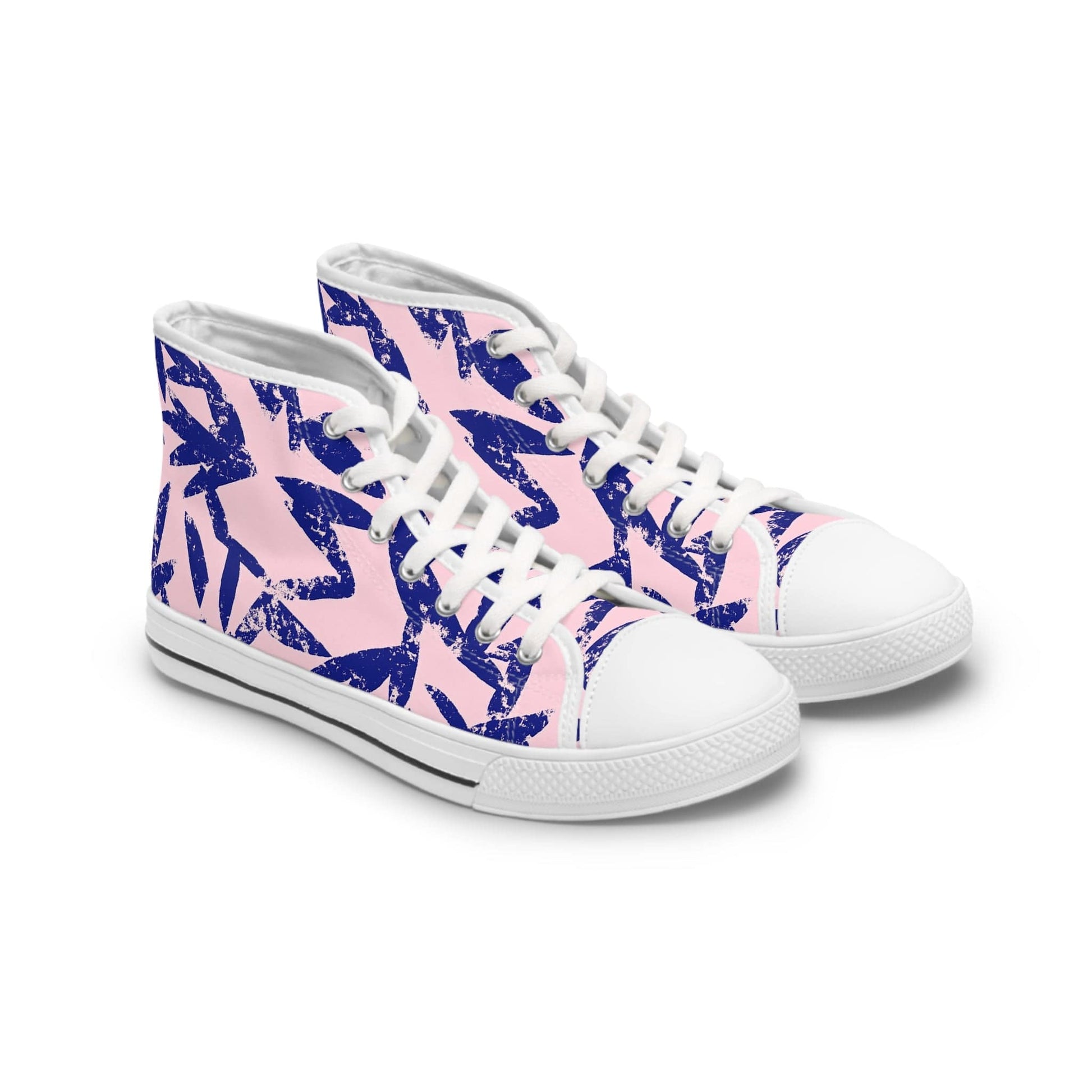 Shoes La Dolce Pink Women's High Top Sneakers