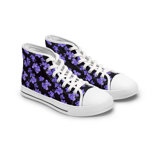 Shoes US 5.5 / White sole Blue Grace Women's High Top Sneakers