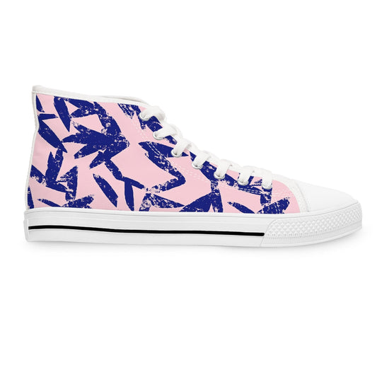 Shoes US 5.5 / White sole La Dolce Pink Women's High Top Sneakers