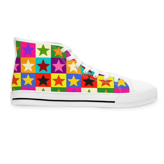 Shoes US 5.5 / White sole Made of Stars Women's High Top Sneakers