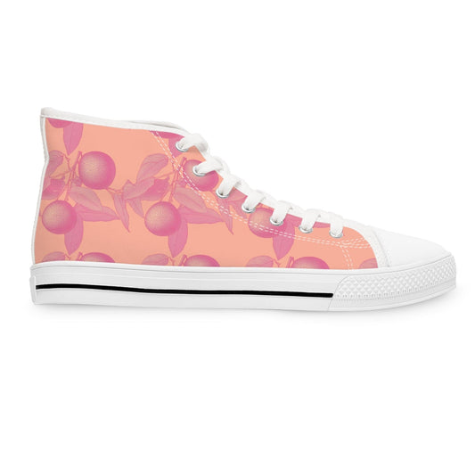 Shoes US 5.5 / White sole Oranges Women's High Top Sneakers