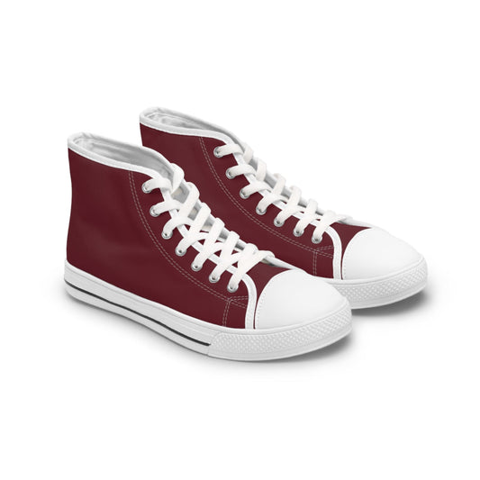 Shoes US 5.5 / White sole Wine Berry High Top Sneakers