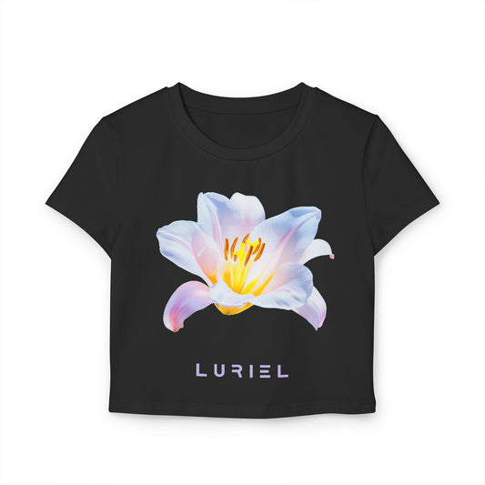 T-Shirt Black / M Madonna Lily Organic Cotton Baby Tee
