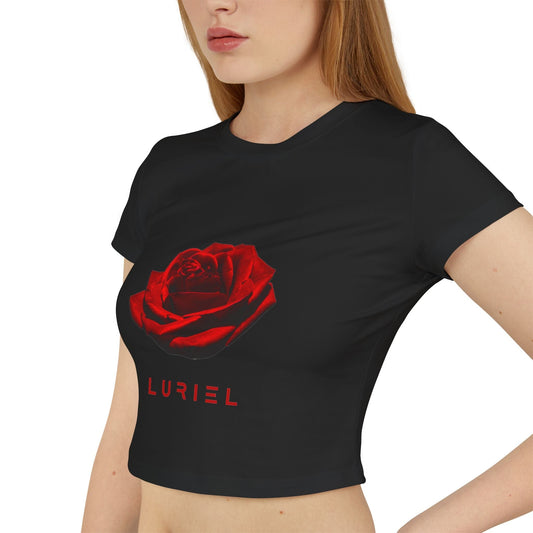 T-Shirt Black / M Rose Rouge Organic Cotton Baby Tee