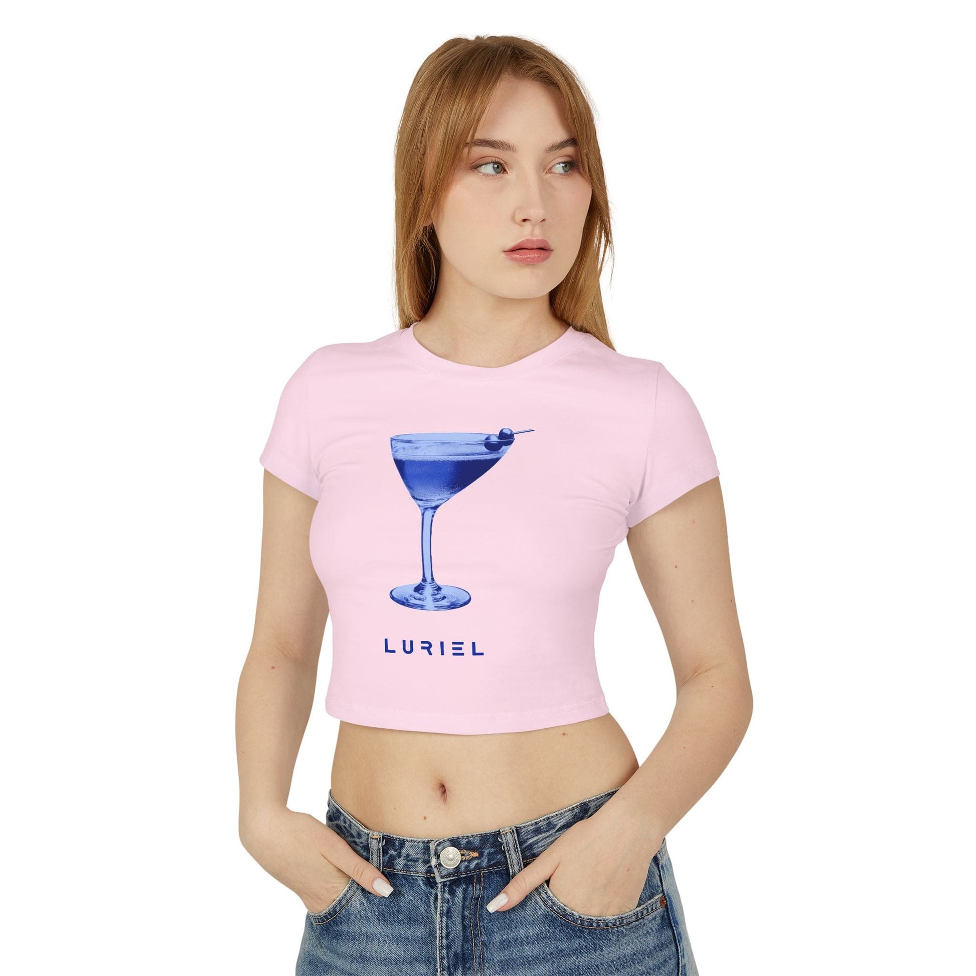 T-Shirt Blue Martini Organic Cotton Baby Tee