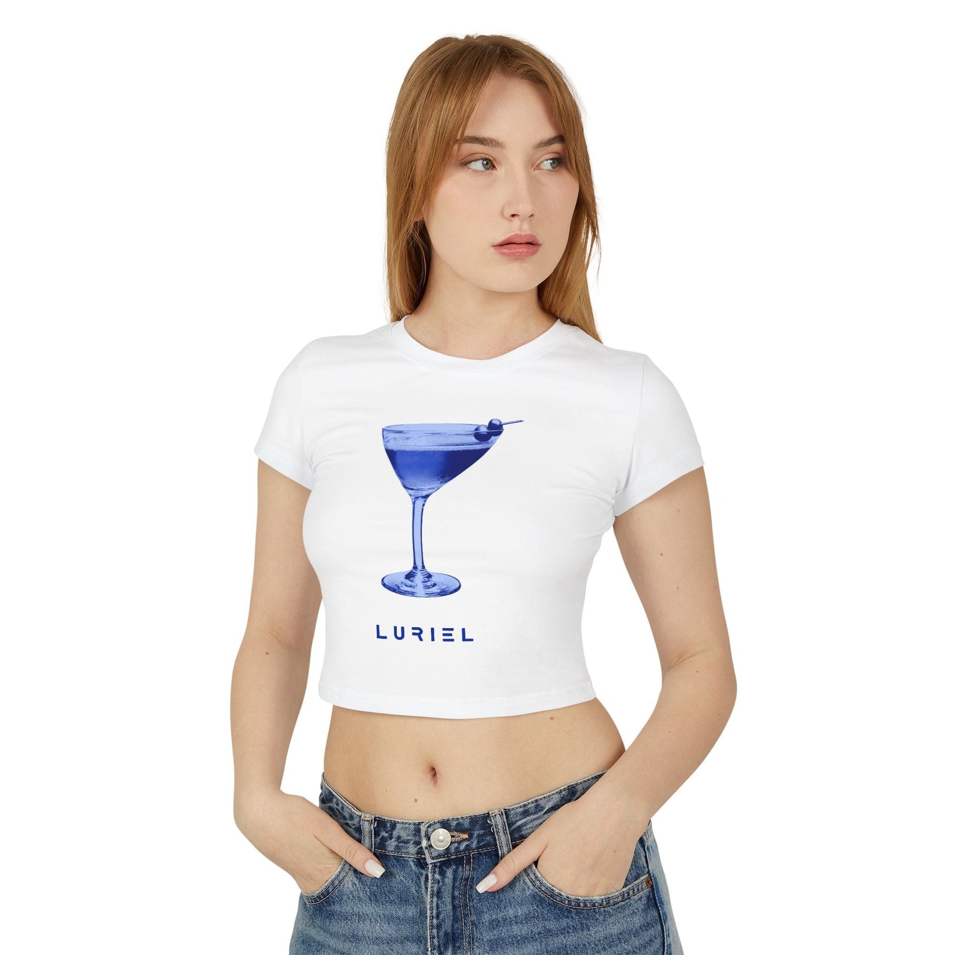T-Shirt Blue Martini Organic Cotton Baby Tee