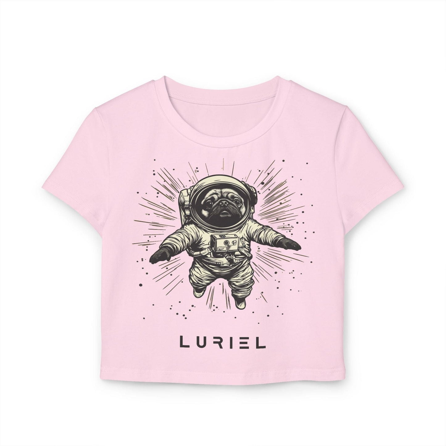 T-Shirt Light Pink / S Cosmo Pug Organic Cotton Baby Tee