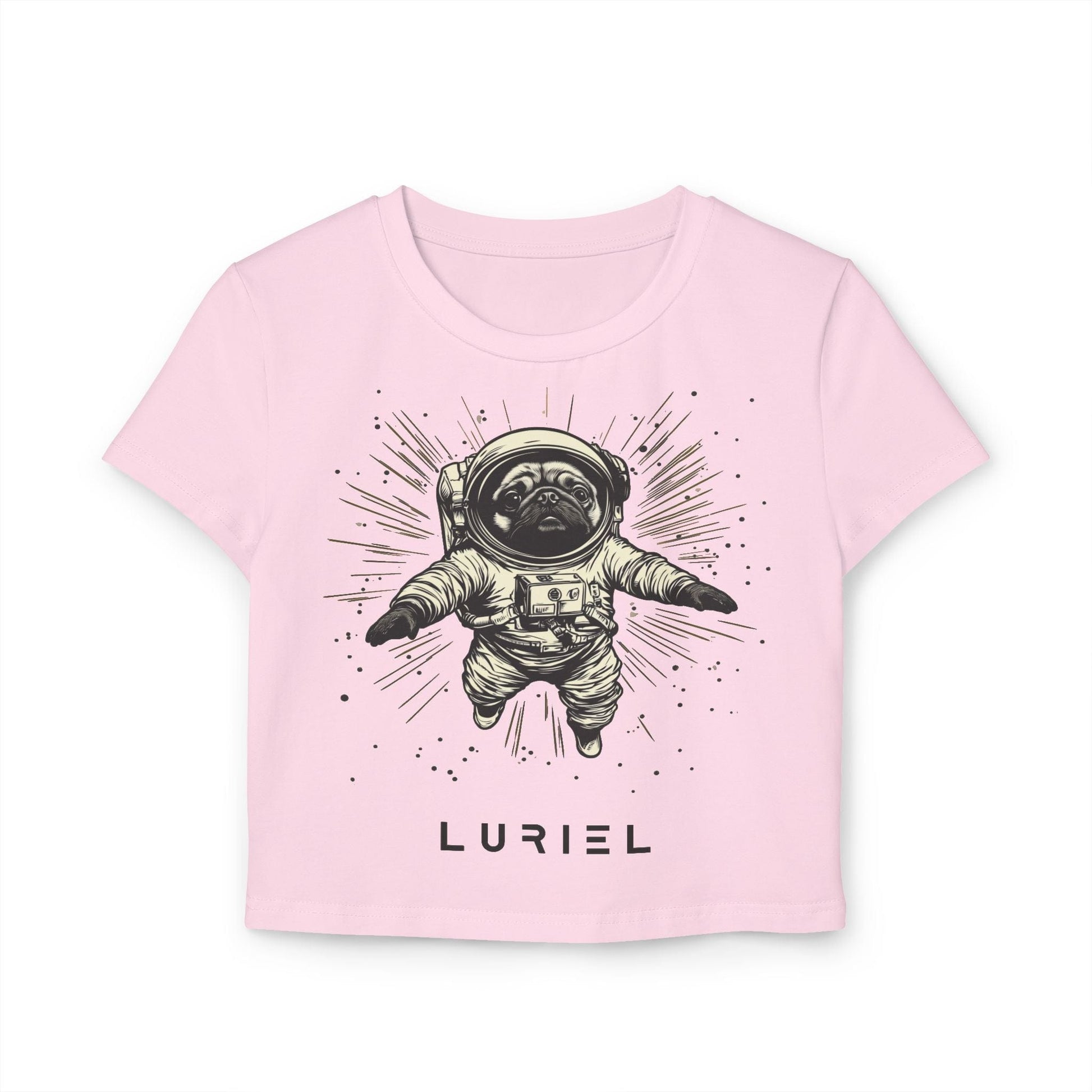 T-Shirt Light Pink / S Cosmo Pug Organic Cotton Baby Tee