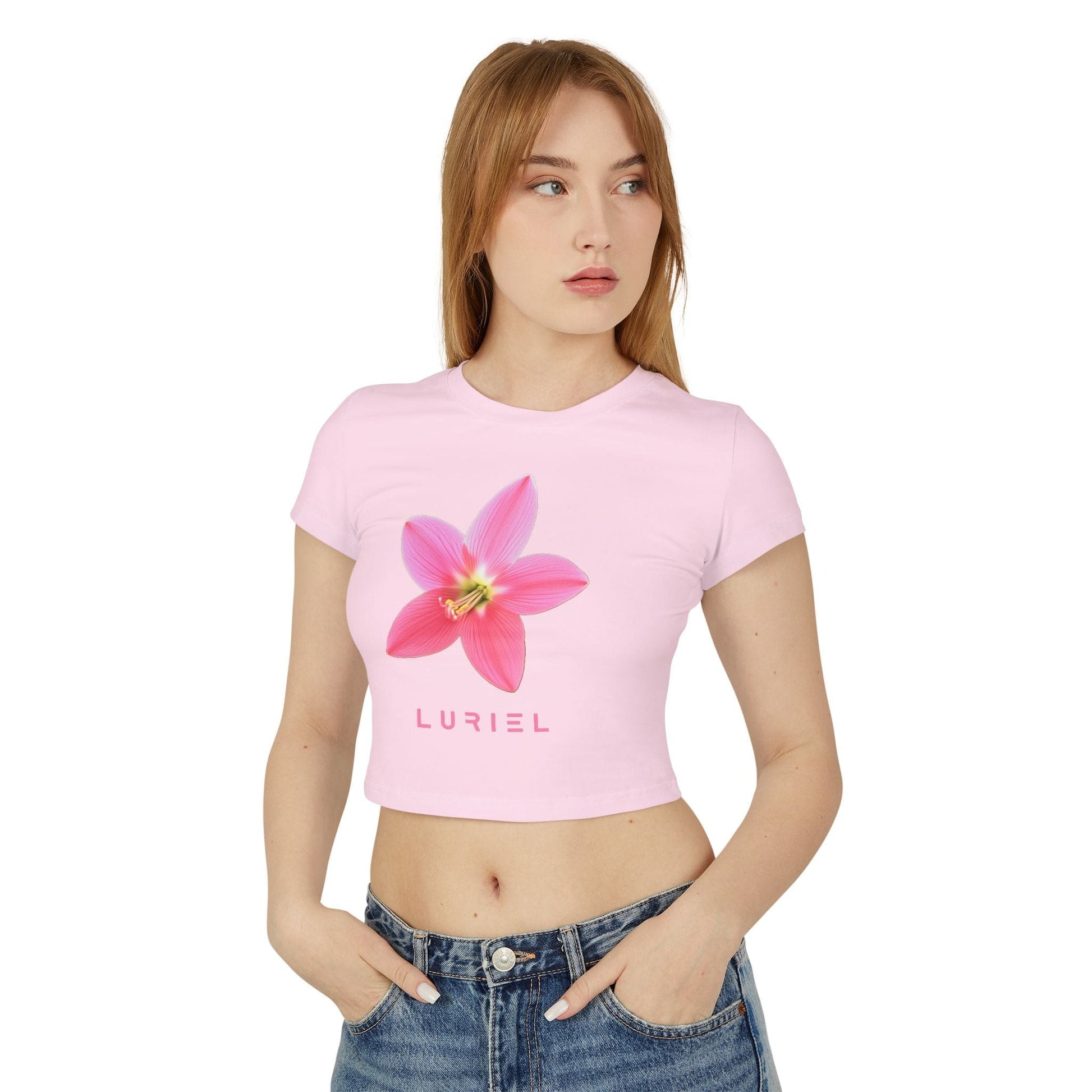 T-Shirt Light Pink / S Pink Rain Lily Organic Cotton Baby Tee