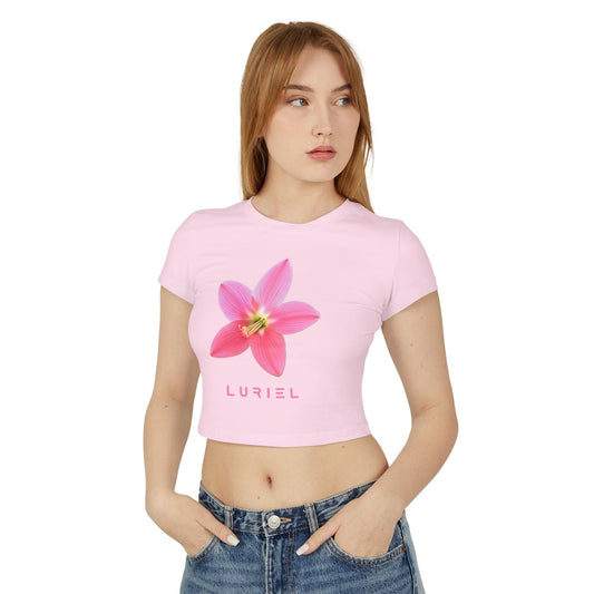 T-Shirt Light Pink / S Pink Rain Lily Organic Cotton Baby Tee