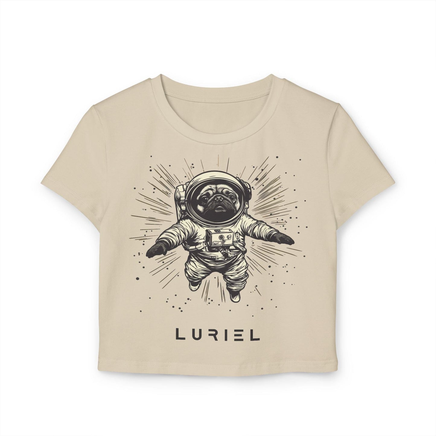 T-Shirt Sand / S Cosmo Pug Organic Cotton Baby Tee