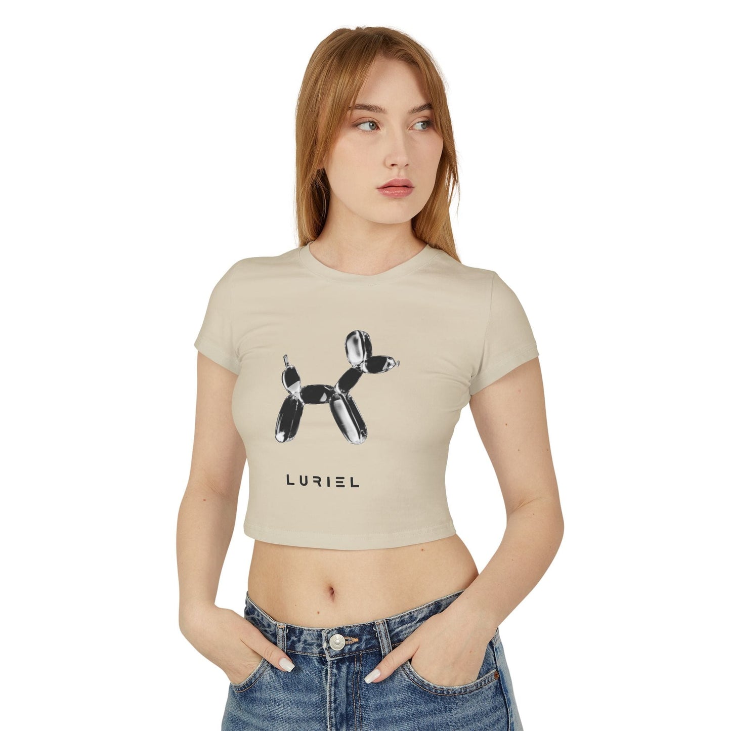 T-Shirt Sand / S Poodle Organic Cotton Baby Tee