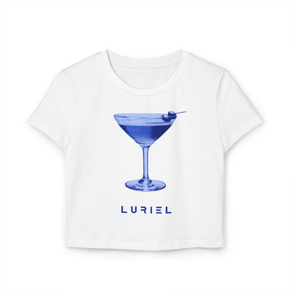 T-Shirt White / M Blue Martini Organic Cotton Baby Tee
