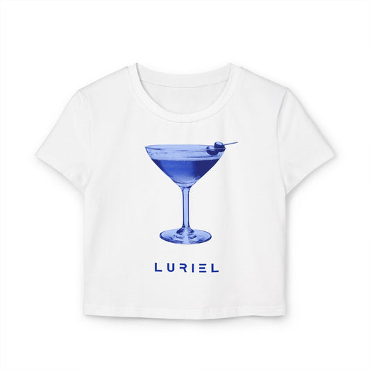 T-Shirt White / M Blue Martini Organic Cotton Baby Tee